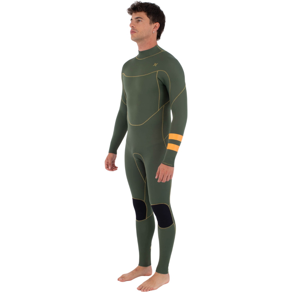2026 Hurley Heren Advant 3/2mm Rug Ritssluiting Wetsuit MFS0000302 - Cargo